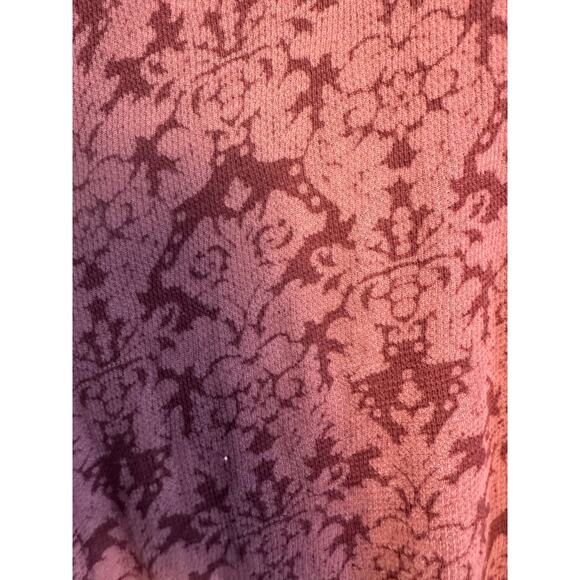 Intimately Free People Semi Sheer Floral Mock Neck Top Size Medium - Picture 2 of 4